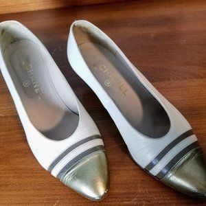 Vintage Chanel Cap Toe Pumps